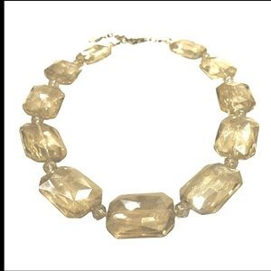 Crystal beaded necklace - 18 inches